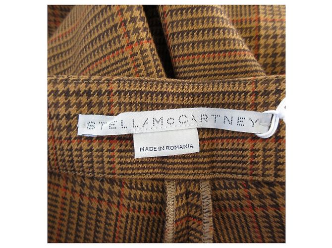 Stella Mc Cartney Stella McCartney Karohose aus Wolle Braun - Ansicht 4