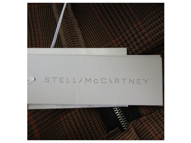 Stella Mc Cartney Stella McCartney Karohose aus Wolle Braun - Ansicht 6