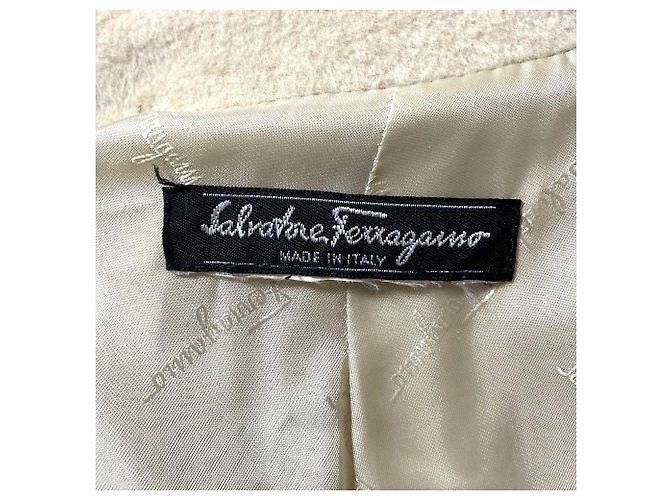 Abrigo largo Salvatore Ferragamo Beige - vista 11