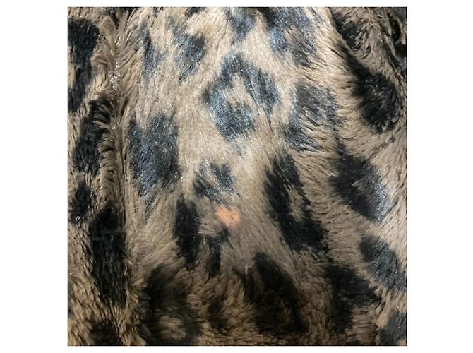 Autre Marque Deuxieme Classe Leopard Mini Kleid Braun - Ansicht 10