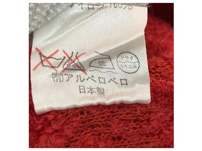 Autre Marque Sudadera con capucha de lana Alberobello Roja - vista 7