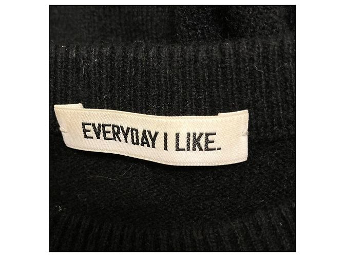 Autre Marque EVERYDAY I LIKE Maglieria in cashmere basic Nero - vista 5