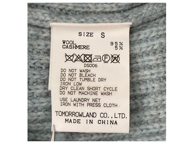 Autre Marque MACPHEE Maglione in lana e cashmere Blu Blu chiaro - vista 4