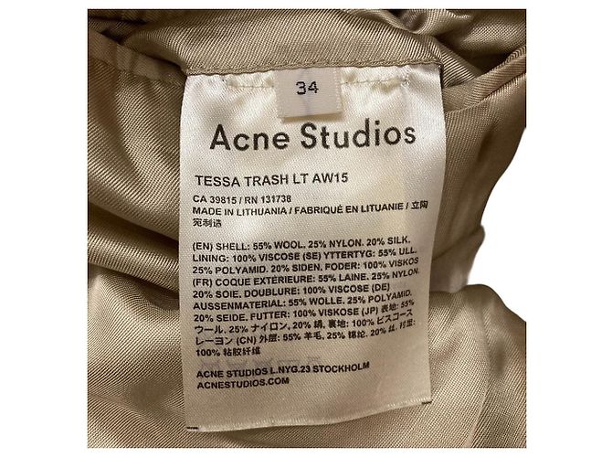 Acne Studios TESSA TRASH LT Silk Blend Tweed Coat Multiple colors - view 5