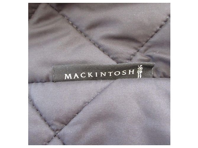 Mackintosh HUNA Casaco longo acolchoado sem gola Preto - vista 6