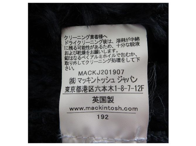 Mackintosh HUNA Casaco longo acolchoado sem gola Preto - vista 9
