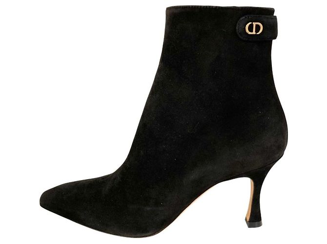 Autre Marque Stivaletti in camoscio Christian Dior Nero - vista 2