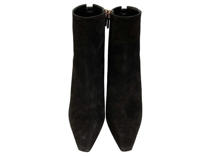 Autre Marque Stivaletti in camoscio Christian Dior Nero - vista 3