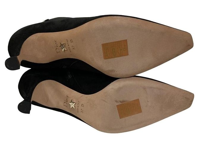 Autre Marque Stivaletti in camoscio Christian Dior Nero - vista 6