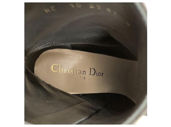 Autre Marque Stivaletti in camoscio Christian Dior Nero - vista 7