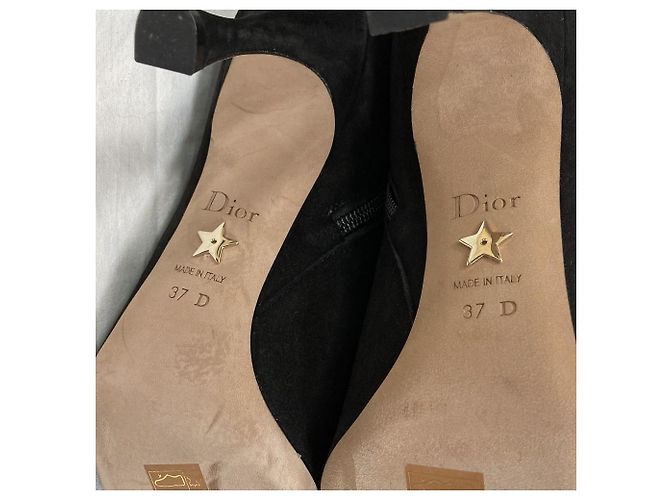Autre Marque Stivaletti in camoscio Christian Dior Nero - vista 9