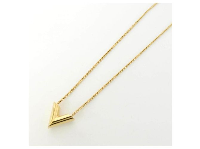 Collier Essential V Louis Vuitton Doré - vue 3