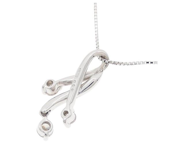 Autre Marque Collana in oro bianco Au750 e diamanti Argento - vista 4