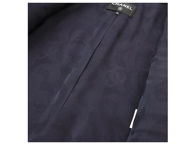 Chanel 20C P62626 Cotton Tweed Jacket Blue Navy blue - view 12
