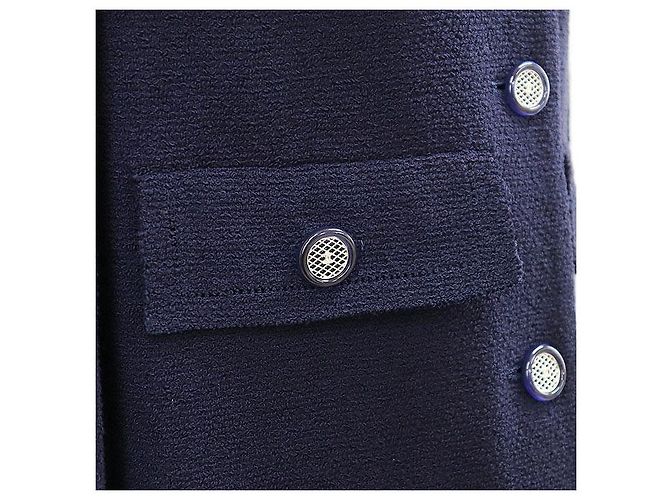 Chanel 20C P62626 Cotton Tweed Jacket Blue Navy blue - view 13