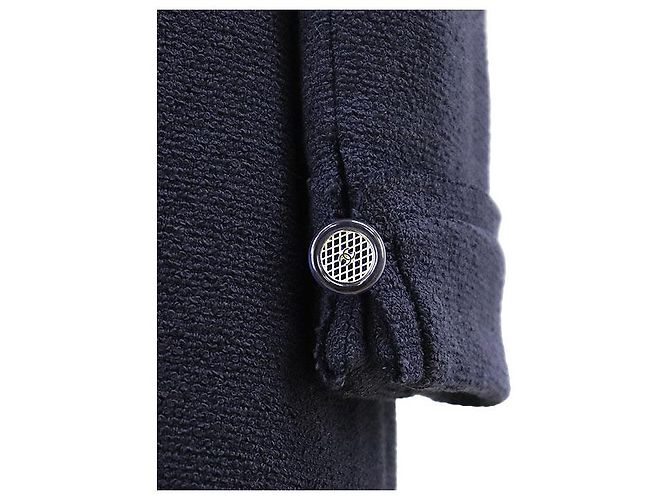 Chanel 20C P62626 Cotton Tweed Jacket Blue Navy blue - view 14