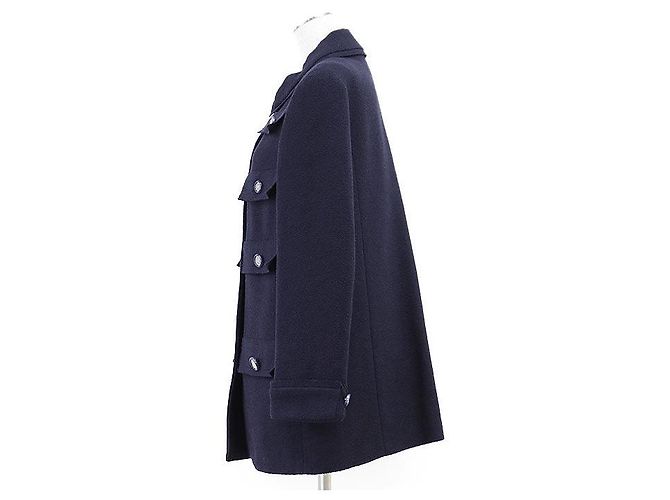Chanel 20C P62626 Cotton Tweed Jacket Blue Navy blue - view 4