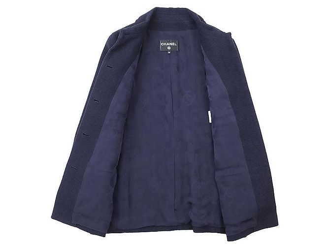 Chanel 20C P62626 Cotton Tweed Jacket Blue Navy blue - view 7