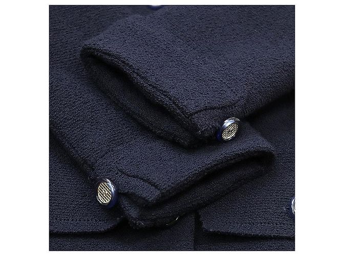 Chanel 20C P62626 Cotton Tweed Jacket Blue Navy blue - view 8