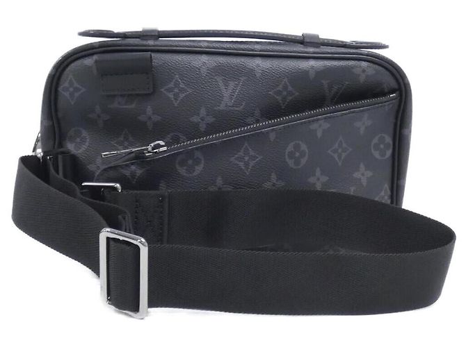 Bolsa de Ombro Louis Vuitton Monogram Eclipse Preto - vista 2