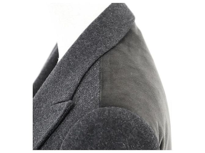 Dolce & Gabbana Dolce&Gabbana Wool Flannel Tailored Jacket Brown Dark grey - view 4