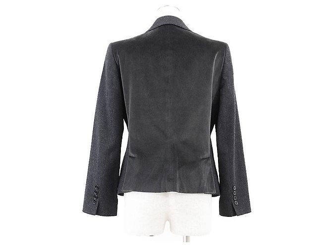 Dolce & Gabbana Dolce&Gabbana Wool Flannel Tailored Jacket Brown Dark grey - view 5