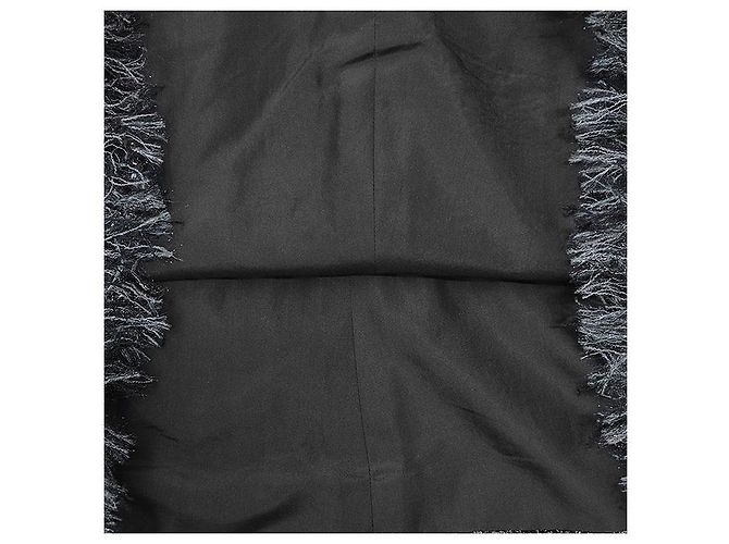 Falda Chanel de tweed con hilo metálico Negro - vista 11