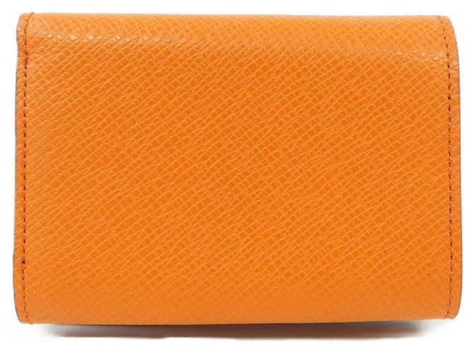 Autre Marque Portafoglio Pelle Morbida Leather Arancione - vista 2