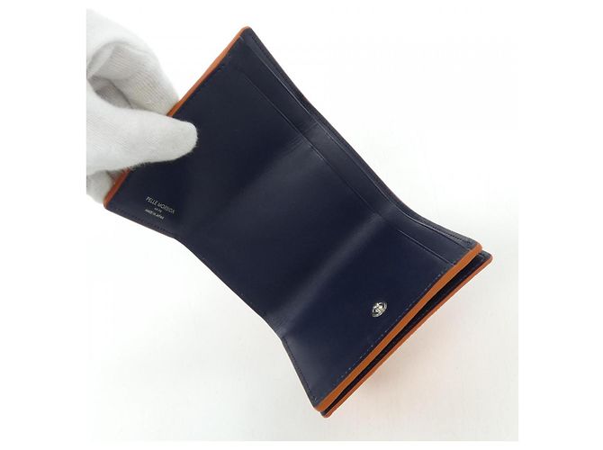 Autre Marque Portafoglio Pelle Morbida Leather Arancione - vista 4