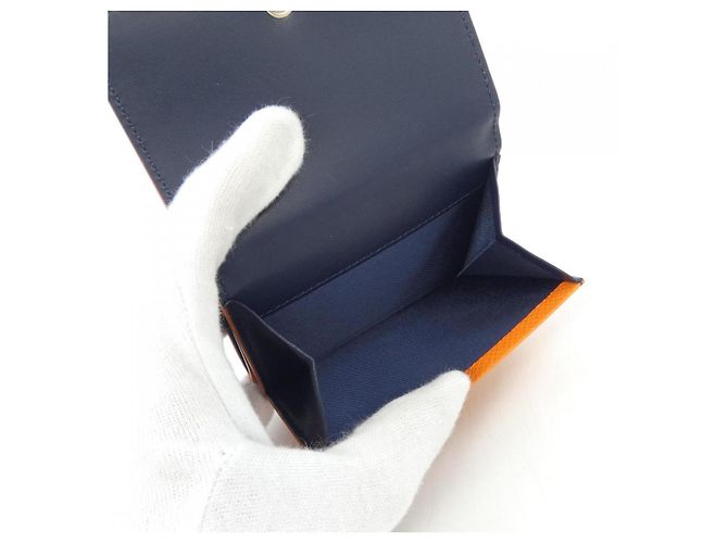 Autre Marque Portafoglio Pelle Morbida Leather Arancione - vista 5