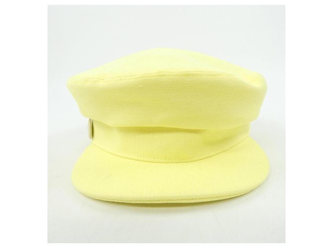 Hermès Hermes GIULIA VISAGE SOLEIL Cap Yellow - view 2