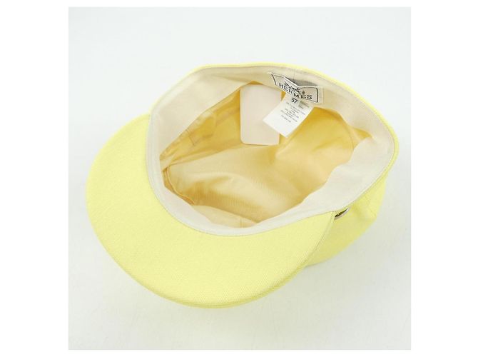 Hermès Hermes GIULIA VISAGE SOLEIL Cap Yellow - view 5