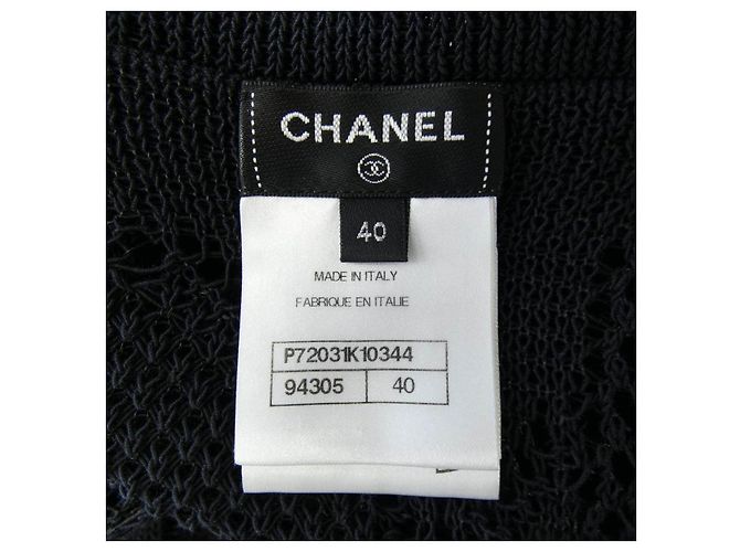 Chanel Strickoberteil Schwarz - Ansicht 4