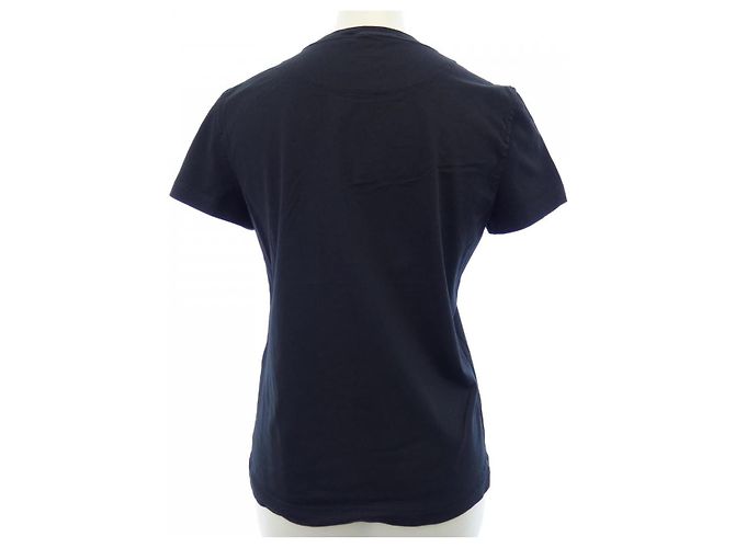 Hermès Hermes The Mall Baumwoll-T-Shirt Schwarz - Ansicht 2