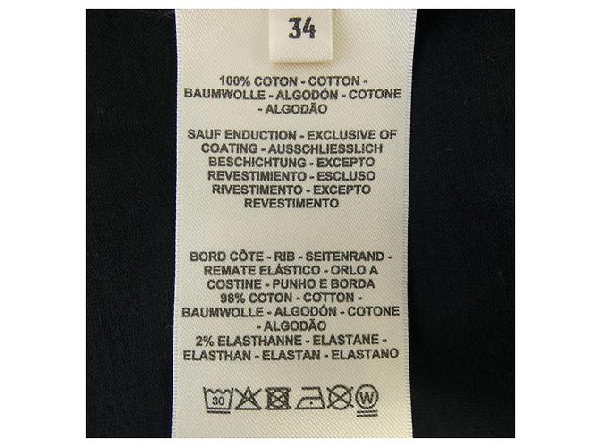 Hermès Hermes The Mall Baumwoll-T-Shirt Schwarz - Ansicht 3