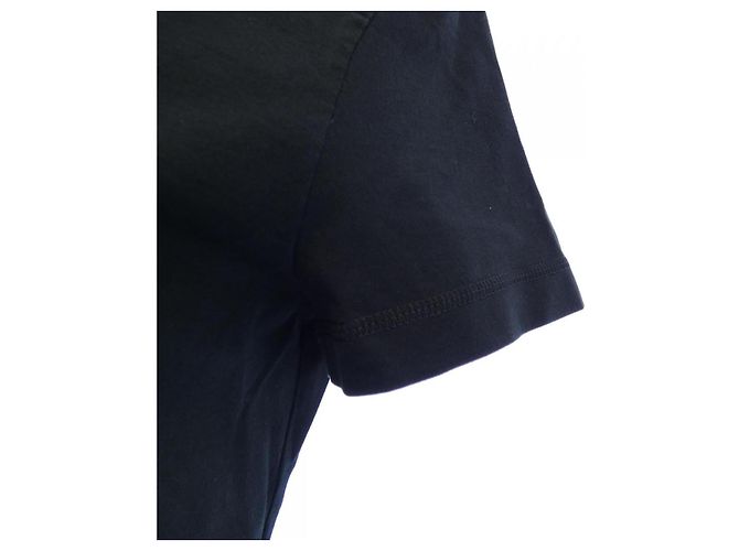 Hermès Hermes The Mall Baumwoll-T-Shirt Schwarz - Ansicht 6