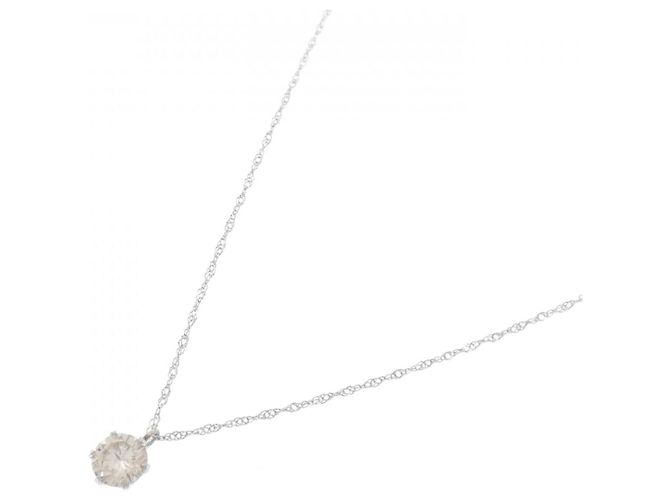 Autre Marque Diamantenhalskette Pt900 Pt850 Silber - Ansicht 2