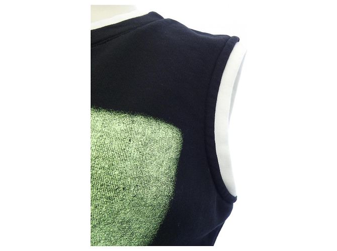 Top Chanel negro de tela - vista 7