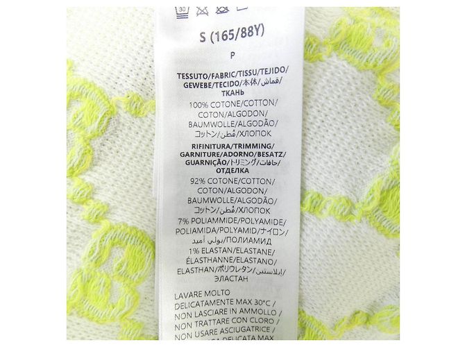 Polo Gucci GG in cotone Bianco Verde - vista 3