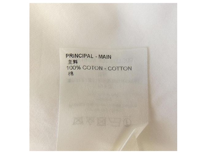 T-shirt in cotone Louis Vuitton Side Strap Tee Bianco - vista 3