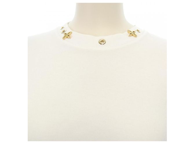 T-shirt in cotone Louis Vuitton Side Strap Tee Bianco - vista 5