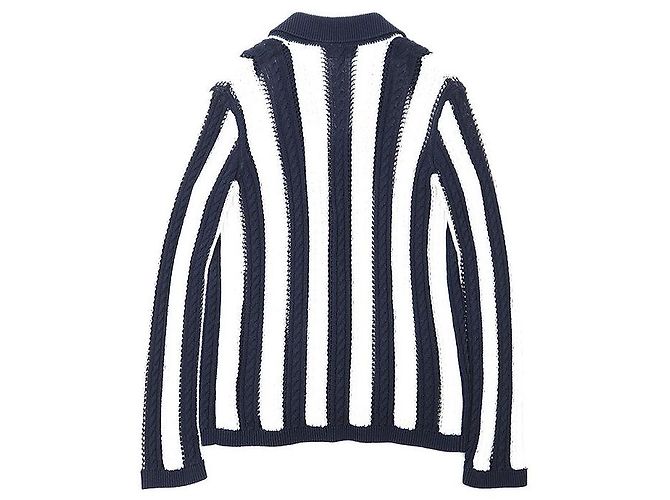 Chanel P74635 Strickjacke aus Baumwolle Blau - Ansicht 12