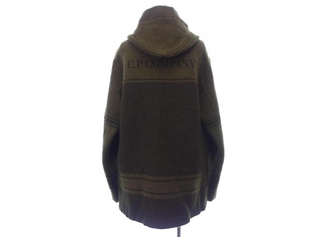 CP Company Abrigo Duffle de lana C.P. Company Negro Verde - vista 2