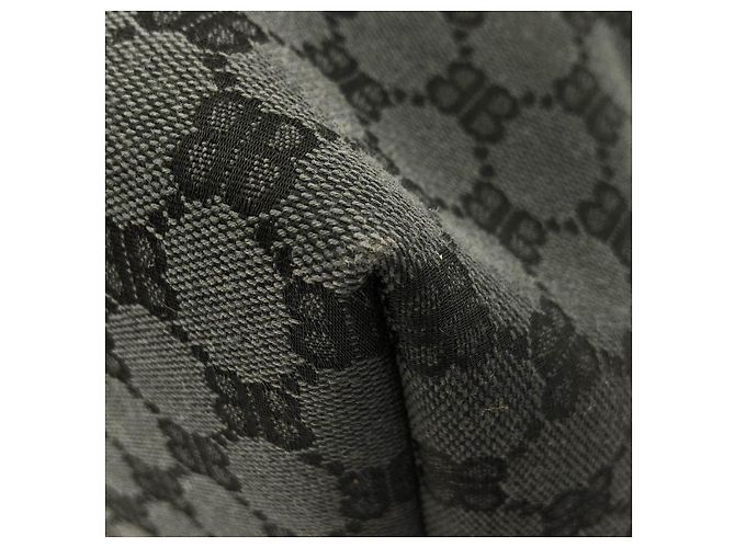 Balenciaga Hacker Large Tote Bag Shopper aus Canvas Schwarz - Ansicht 3