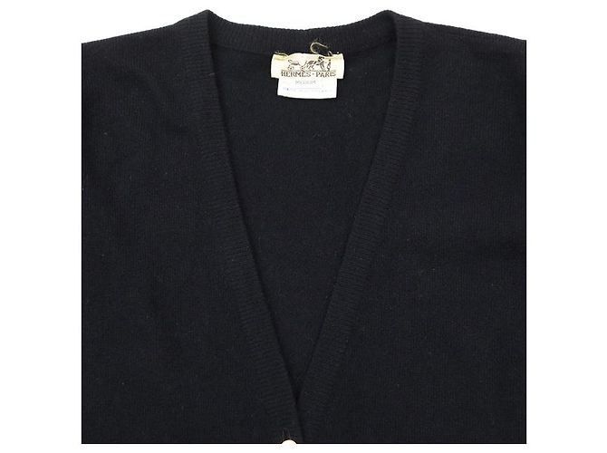 Cardigã Hermès 100% Cashmere Azul Azul marinho - vista 11