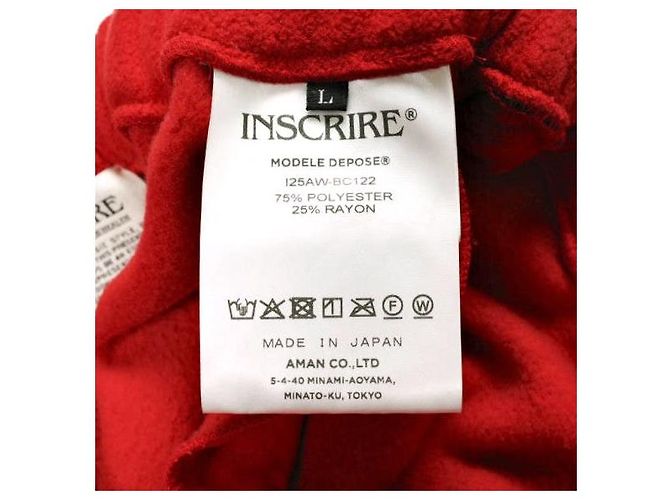 Autre Marque Pantaloni jogging in pile INSCRIRE Rosso - vista 8