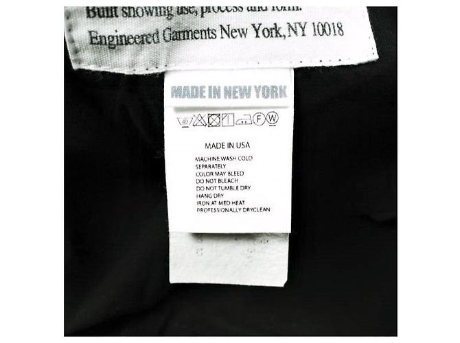 Autre Marque Engineered Garments Emerson Pant Malibu Poplin Pant Schwarz - Ansicht 8