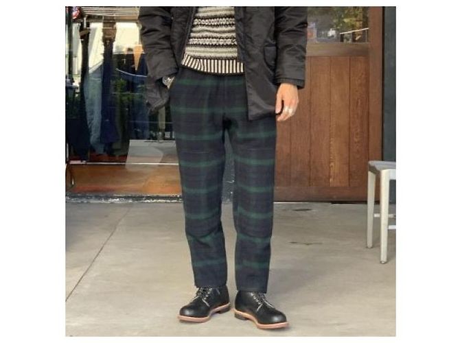 WOOLRICH × BEAMS PLUS BIG GAME HUNTING PANTS Pantaloni in lana Limited Verde - vista 3