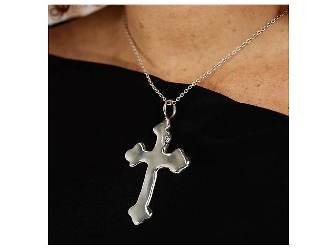 Autre Marque STEFF ELEOFF Divine Cross Silver925 Halskette Silber - Ansicht 2