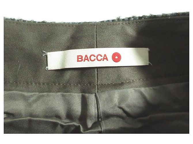 Autre Marque BACCA Tweed-Hose mit hoher Taille, gerade geschnitten Grün Khaki - Ansicht 5